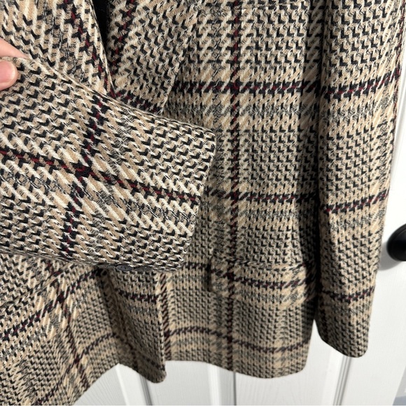Gorgeous! Vintage Junior House 100% wool houndstooth blazer, academia - Picture 9 of 13